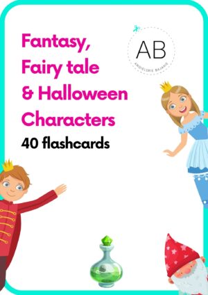 Fairy tale, fantasy, Halloween flashcards