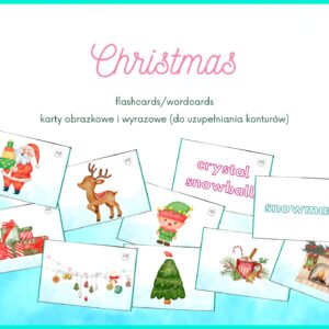 Christmas flashcards printable