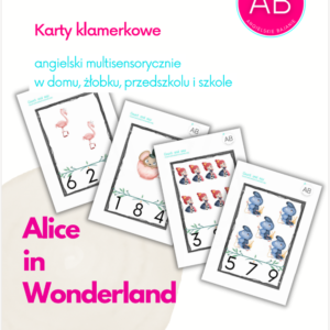 Alice in Wonderland printable counting cards