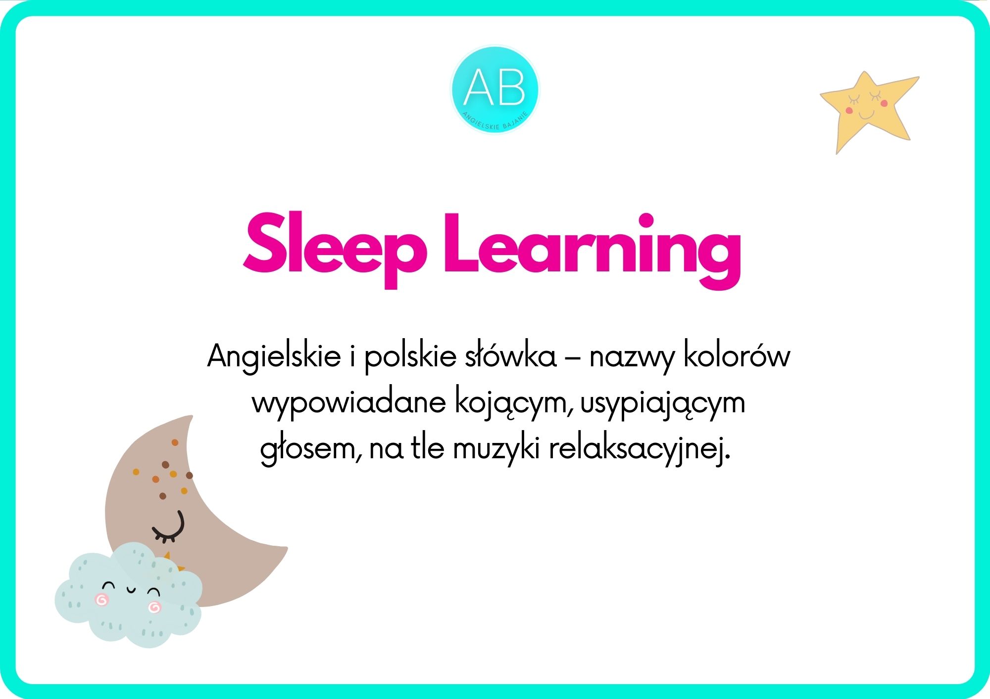 Sleep learning - colours