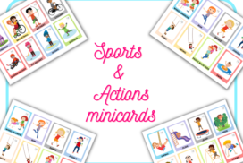 Sports actions minicards